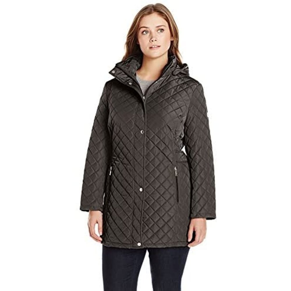 Calvin Klein Women's Mid-Weight Diamond Quilted Jacket - Size Large - NWT